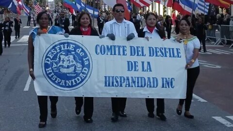 The 2022 desfile de la hispanidad Hispanic Parade Midtown Manhattan 10/9/2022