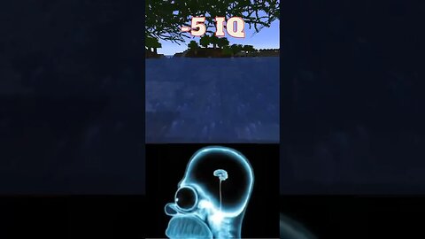 Minecraft -5 iq vs 500 iq how you cross the river ? #minecraft #shorts