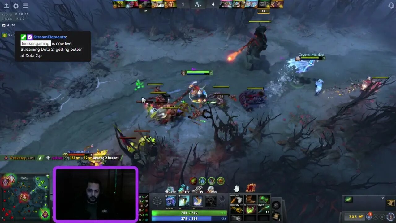 how much % is my landing Pounces - slark - dota 2 - loutsos
