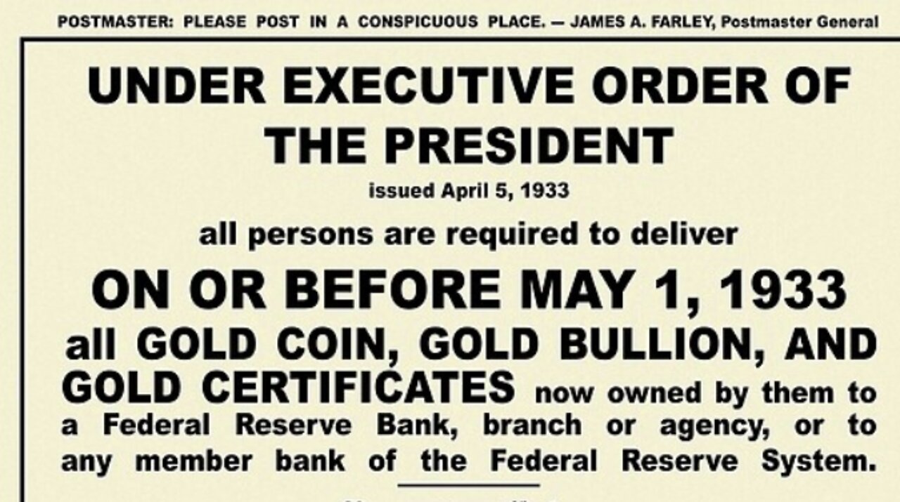 The Gold Confiscation Act of 1933