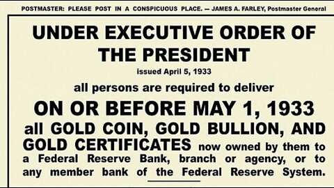 The Gold Confiscation Act of 1933