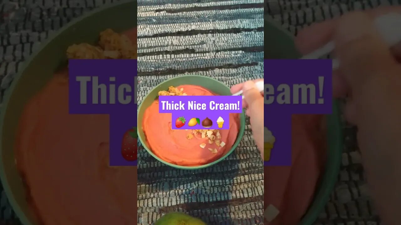 Nice Cream. vanilla protein powder is da bomb!