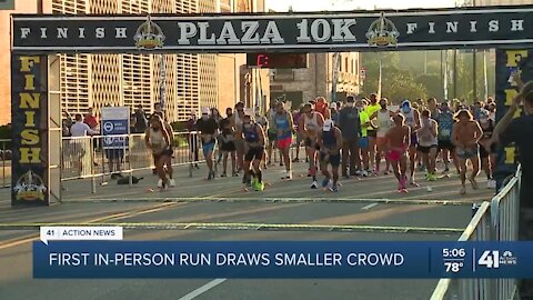 First in-person run draws smaller crowd