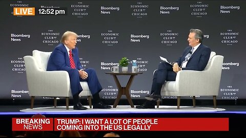 Trump Makes Bloomberg Host SQUIRM When He Says Gavin Newscum