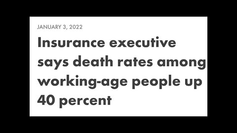 Working Class Deaths Up 40% Says Insurance Company