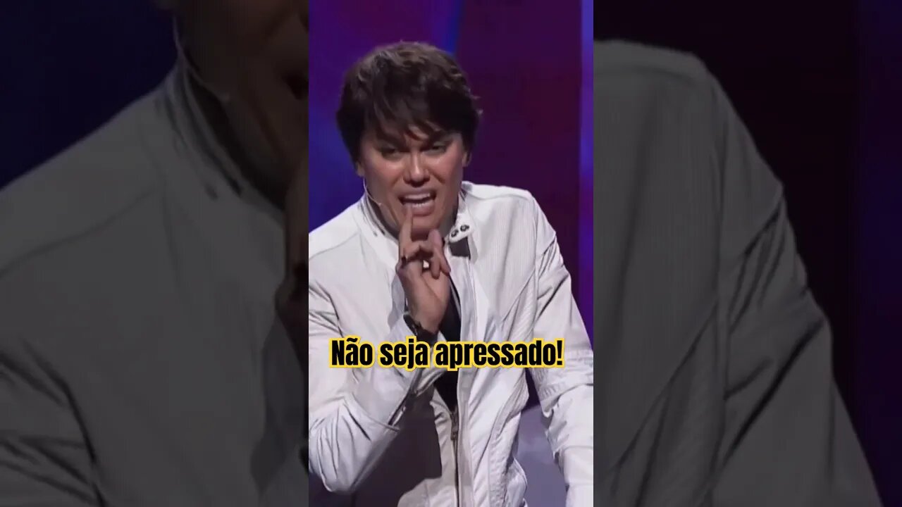 Joseph Prince: Não seja apressado #josephprince #independencia #fé