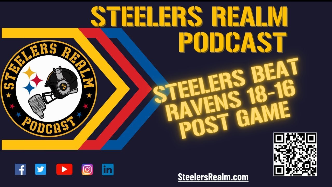 Steelers BEAT Ravens 18-16 Post Game Show | SRP S6-E44 11/18/2024