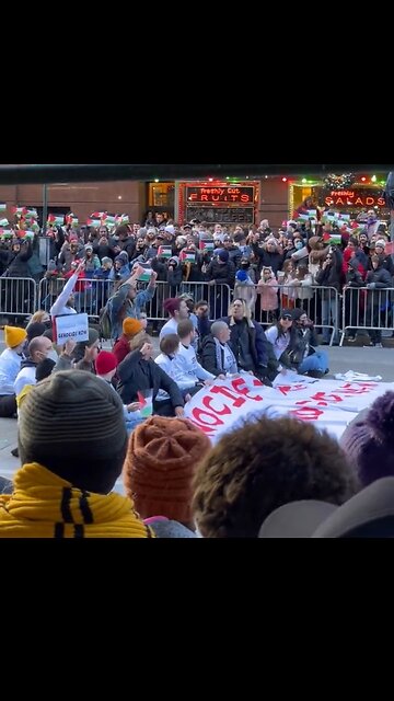 Pro-Hamas Protesters Try To Shut Down Thanksgiving Day Parade in NYC
