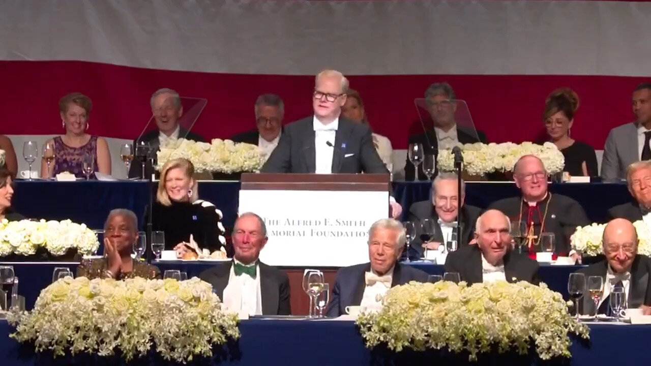 WOW! Don't Look Now, Kamala, But Jim Gaffigan Just ROASTED TF Out Of You At The Al Smith Dinner