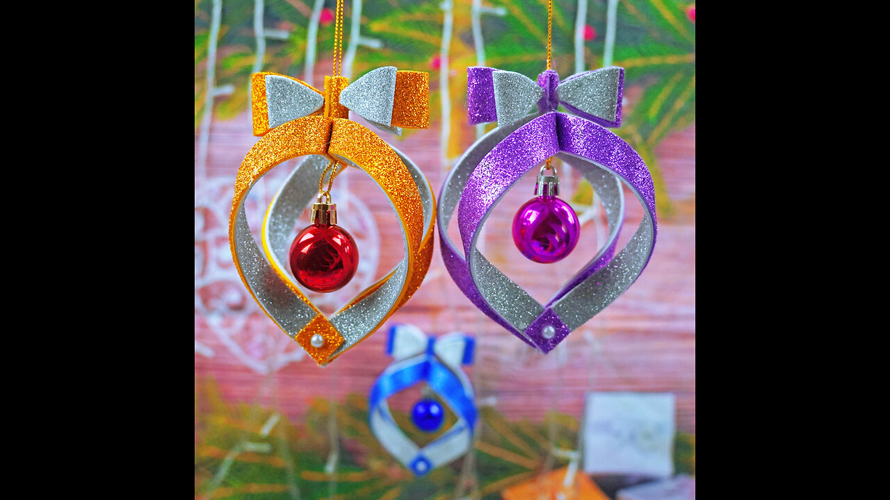 Very Unique Christmas Ornaments Making At Home🎄DIY Homemade Christmas Tree Ornaments