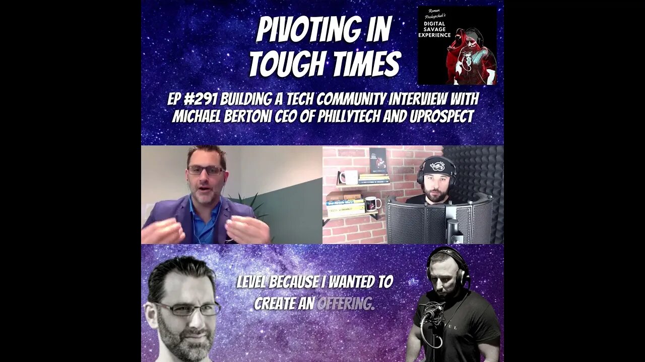 Pivoting In Tough Times - Clip From Ep 291 Building A Tech Community Interview With Michael Bertoni