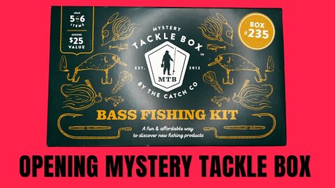 Opening Mystery Tackle Box By The Catch Co