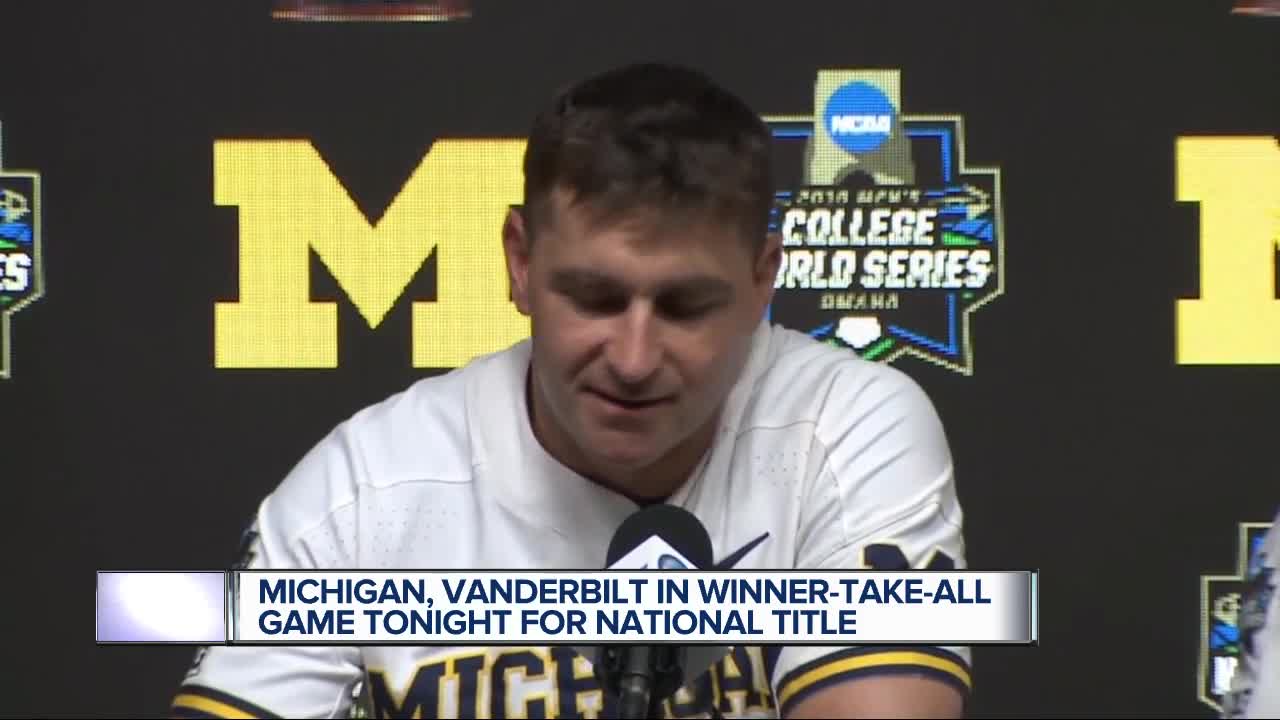 Michigan, Vanderbilt to play winner-take-all game for CWS title