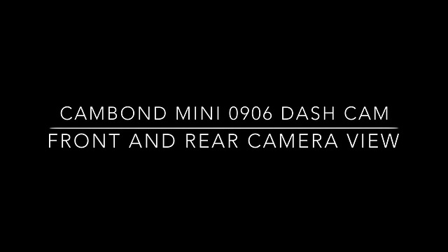 Best Budget Dual Dash Cam, Mini 0906 Front and Rear Views in Sunny, Rainy, Cloudy Day and Night