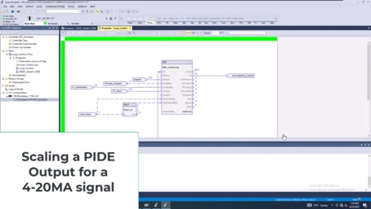 Scaling a PIDE Output for a 4 to 20MA signal