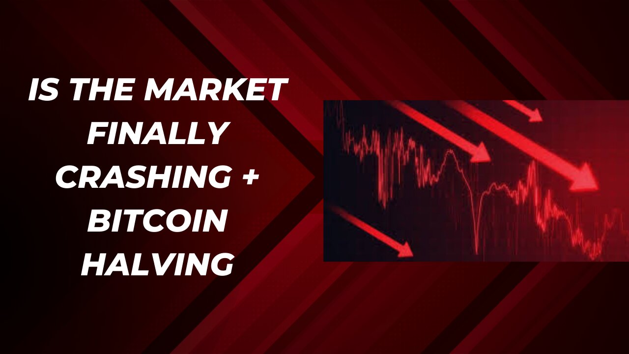 The market crash is finally here? + Bitcoin halving