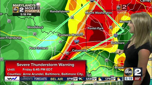 Maryland's Most Accurate Forecast - Stormy Friday Evening