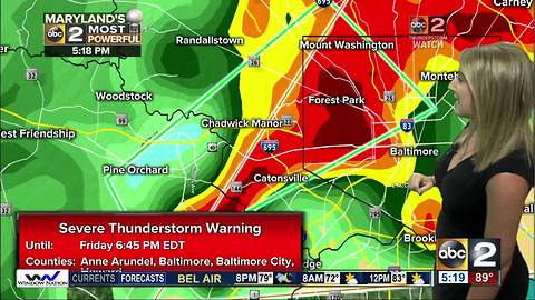 Maryland's Most Accurate Forecast - Stormy Friday Evening