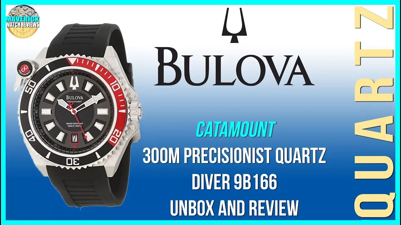 262Khz Beast! | Bulova Catamount 300m Precisionist Quartz Diver 9B166 Unbox & Review