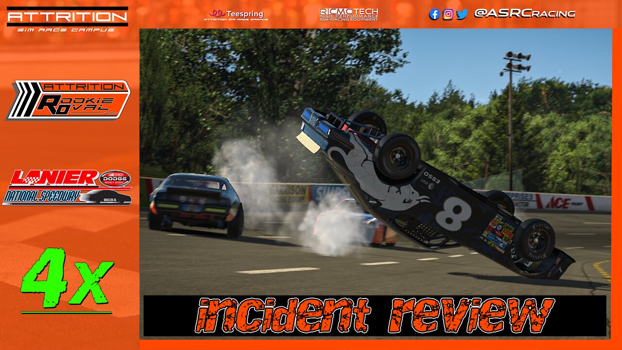 Attrition: Sim Race Campus - 2021s2 - Rookie Oval Series - Round 1 - Lanier - Incident Review