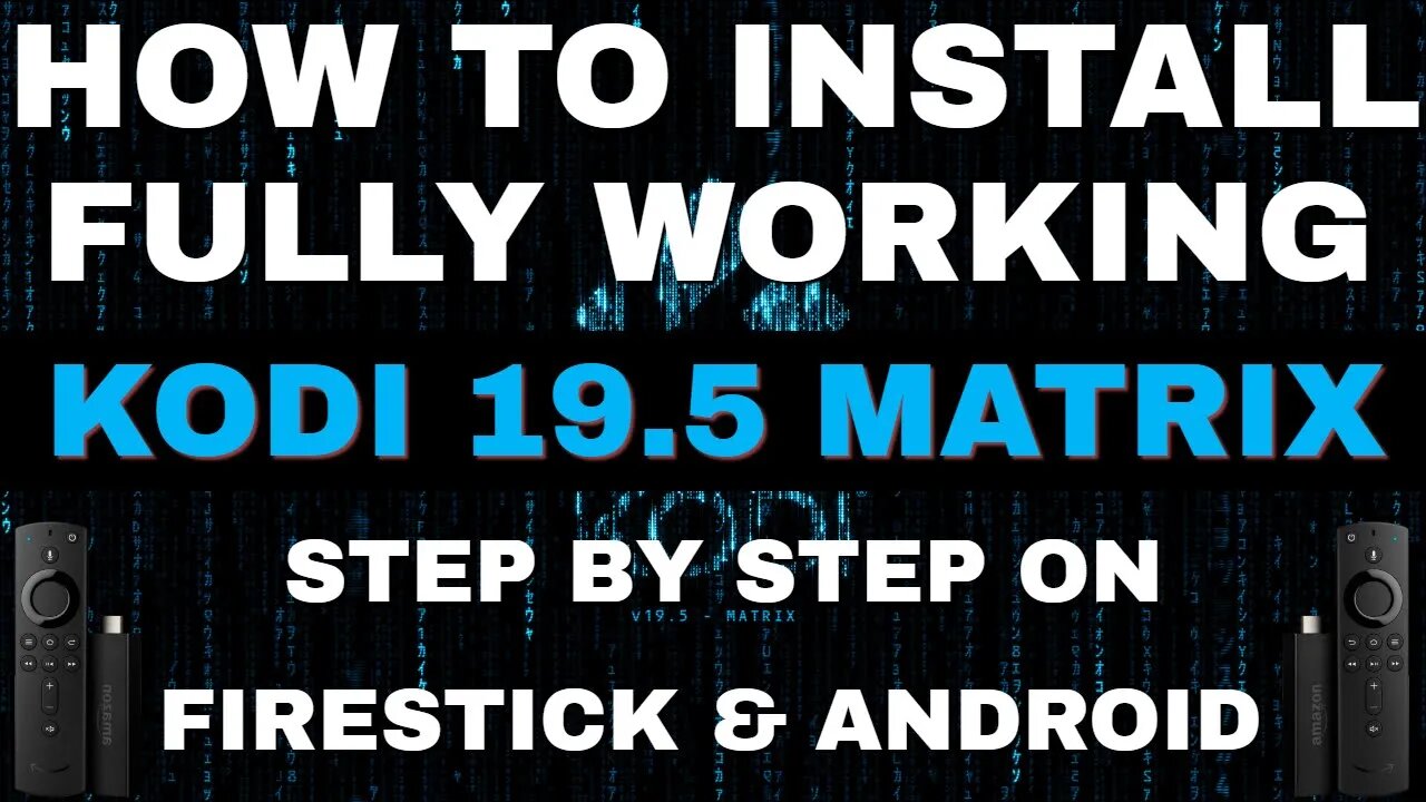 INSTALL FULLY WORKING KODI 19.5 MATRIX ON FIRESTICK 2023 UPDATE! [SIMPLE TUTORIAL]