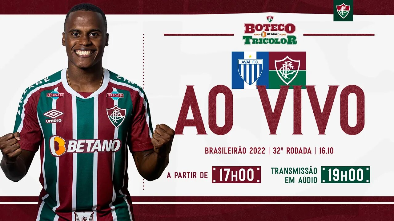 AO VIVO - AVAÍ X FLUMINENSE I BRASILEIRÃO 2022