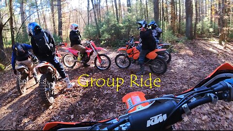 KTM Typical New England Dirt Bike Ride