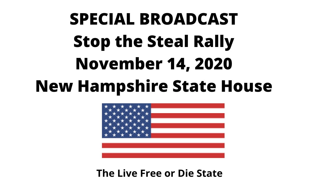 Stop the Steal Rally New Hampshire State House November 14, 2020