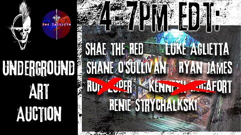 RV: Underground Art Auction 4PM!