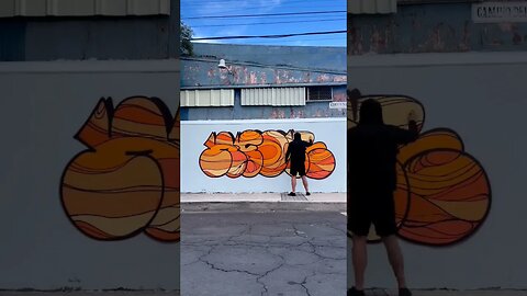 INSANE GRAFFITI THROWIE FILLING 🔥 #graffiti #graffitiart #shorts