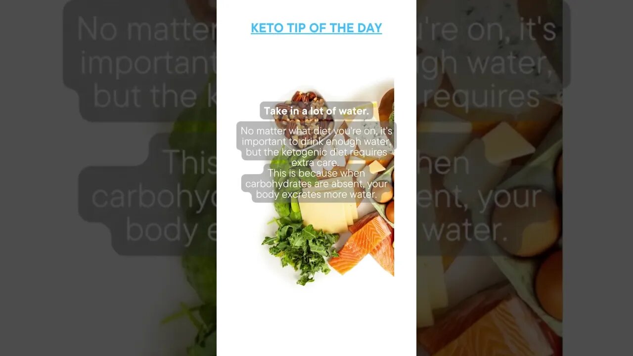 Keto Tip of the Day - Drink Lots of Water - Low Carb - Keto Success