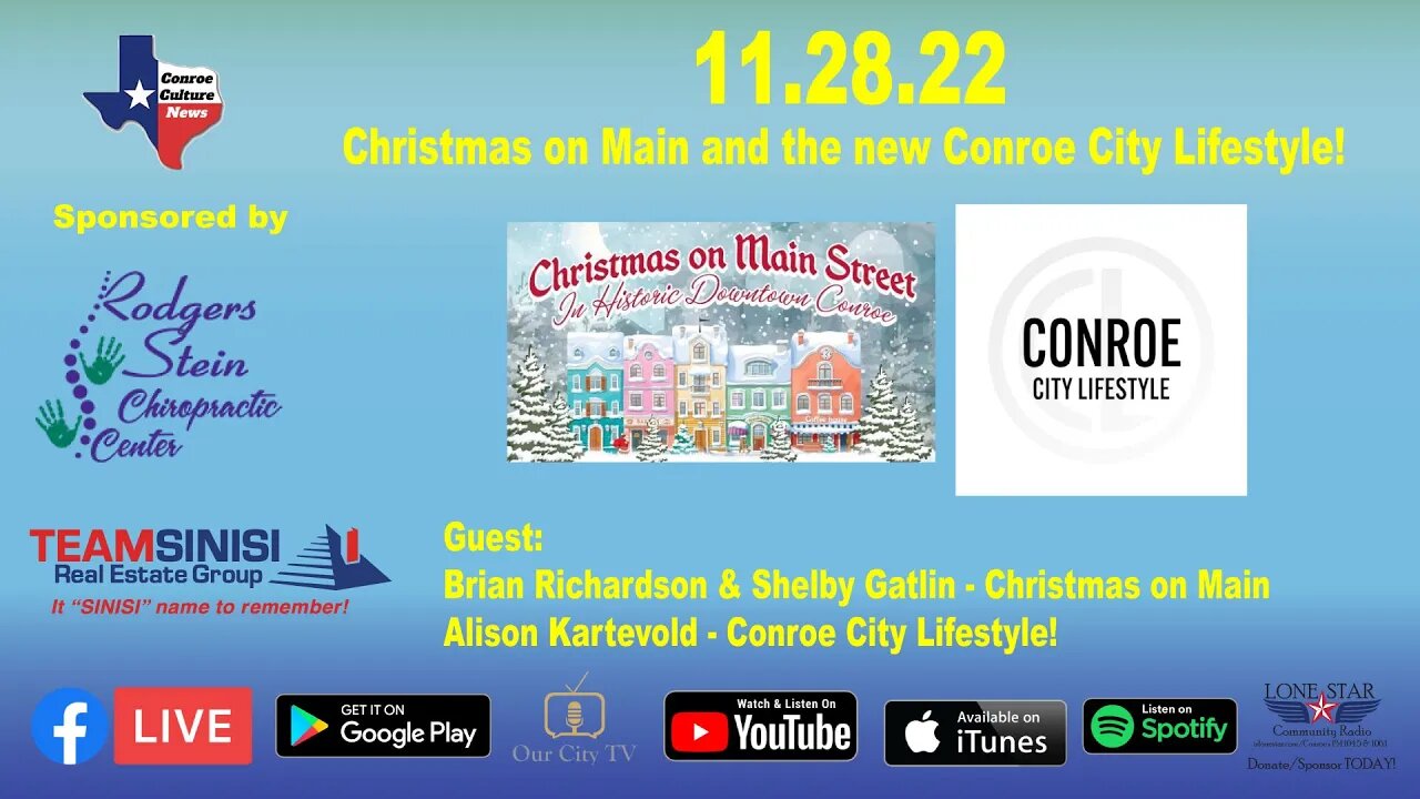 11.28.22 - Christmas on Main and the new Conroe City Lifestyle! - Conroe Culture News