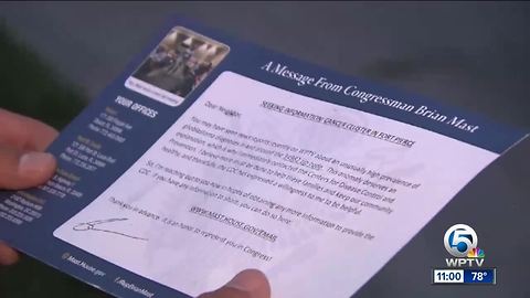 U.S Congressman Brian Mast sends letters, emails to residents asking for information on glioblastoma