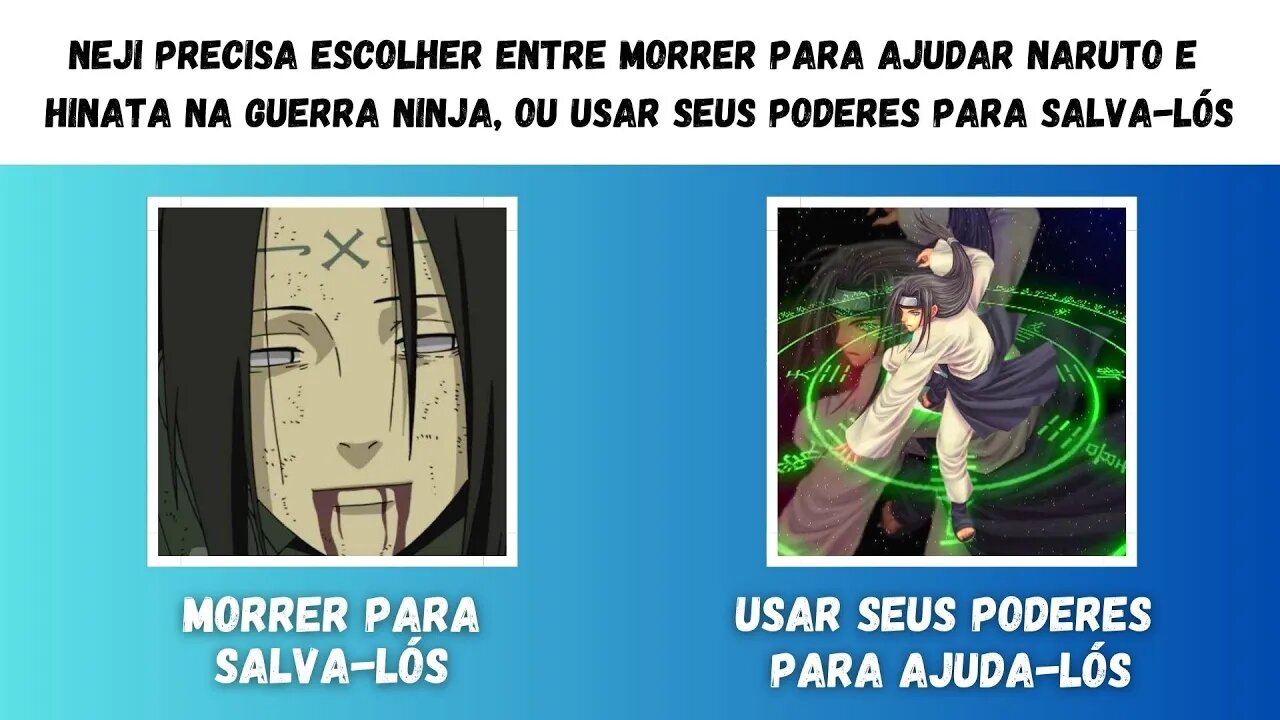 💥 JOGO DAS DECISÕES DE NARUTO - FAÇA A ESCOLHA PARA SEU PERSONAGEM!