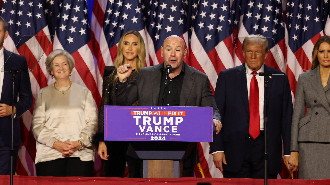 UFC CEO Dana White Speaks Alongside Trump at Election Night Party in Florida