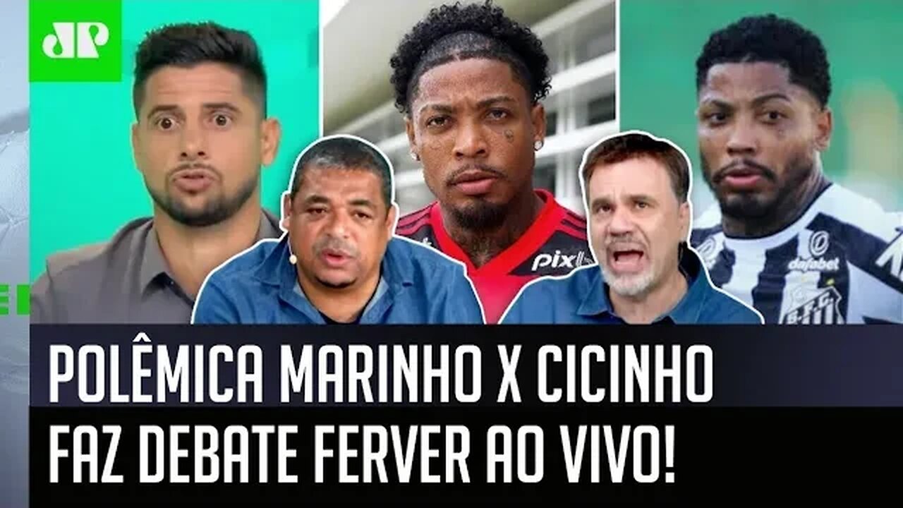 "Ele ACHA que o Flamengo é MENOR que o Santos?" POLÊMICA Marinho x Cicinho faz DEBATE FERVER!