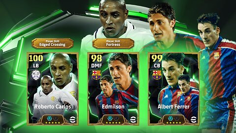 Roberto Carlos, Edmilson & Ferrer Spanish League Gardians Legends Pack | eFootball | Update