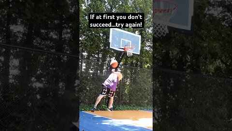 Crazy between the legs behind and over the back trickshot! #trickshots #basketballtrickshots