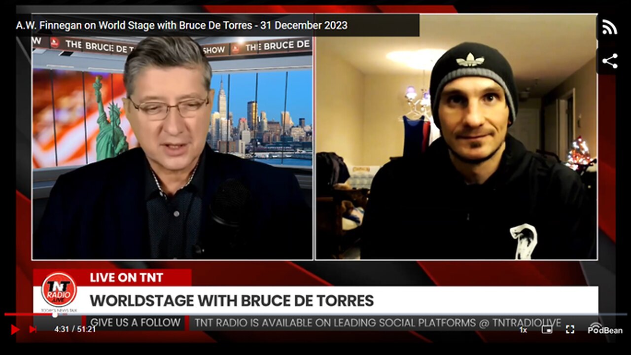 A.W. Finnegan on World Stage with Bruce De Torres - 31 December 2023