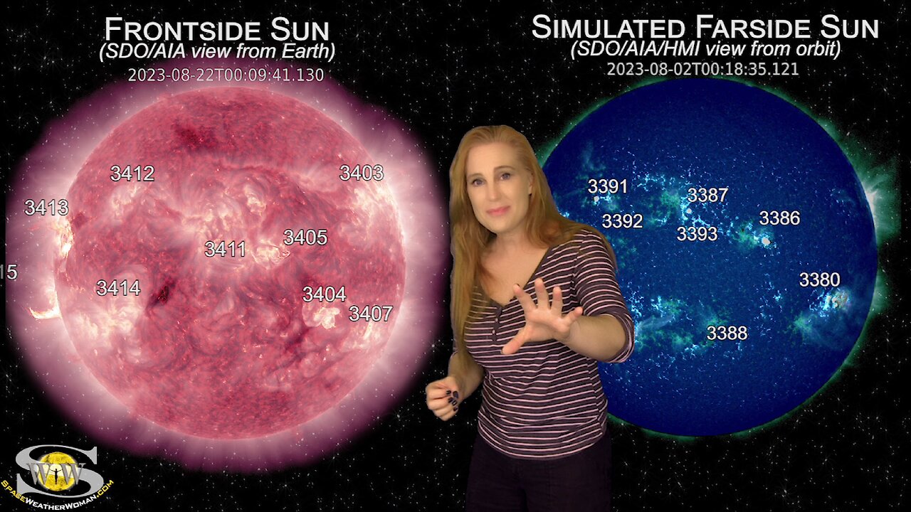 A Solar Storm Glancing Blow with a Fast Wind Chaser | Space Weather News 08.24.2023