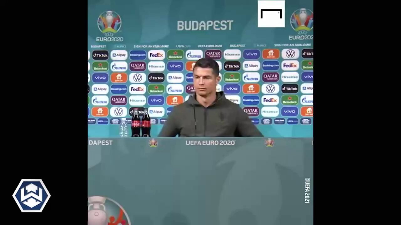 Cristiano Ronaldo Removes Toxic Soda From Podium & Promotes Water Instead