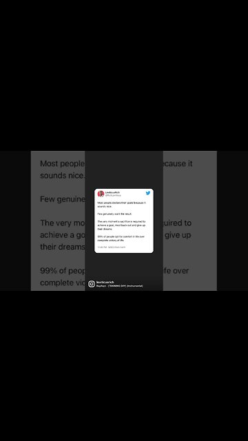 You don’t wanna win bad enough