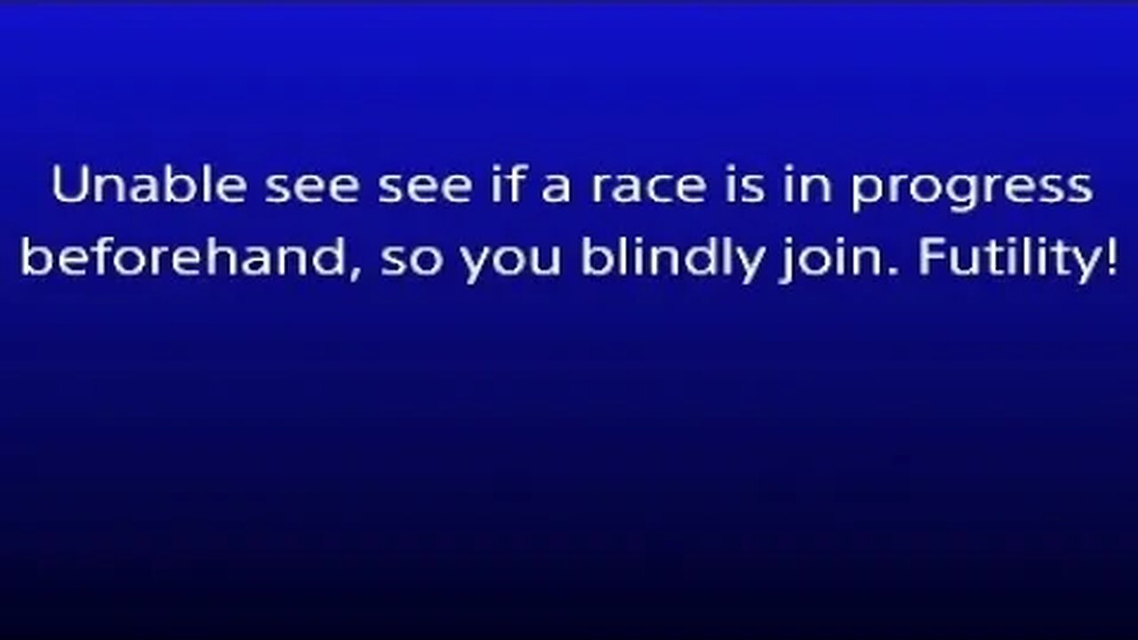 GT7 a summary of the problems with online lobbies