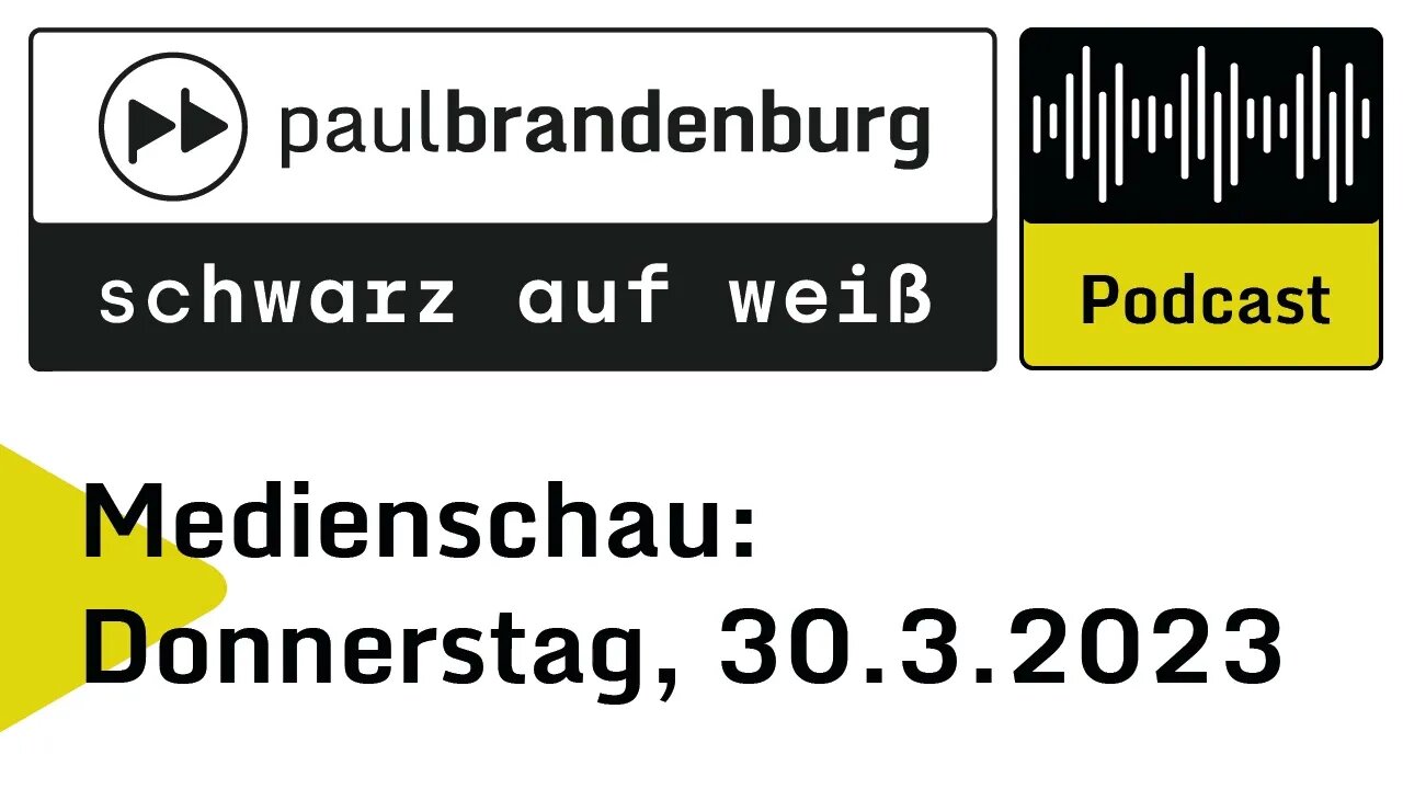 Medienschau: Donnerstag, 30. März 2023