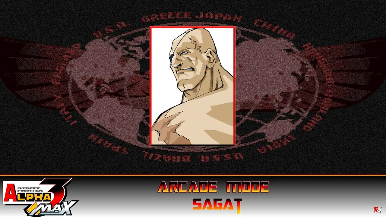 Street Fighter: Alpha 3 Max: Arcade Mode - Sagat