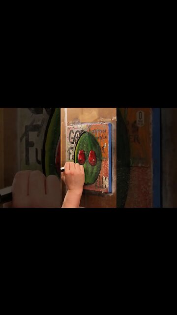 Ultra #Watermelon #painting #timelapse