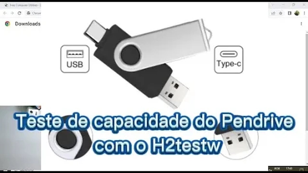 Teste de capacidade do Pendrive ou Micro SD com o H2testw