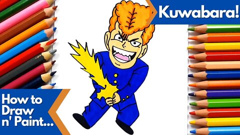 How to draw and paint Kuwabara Yu Yu Hakusho