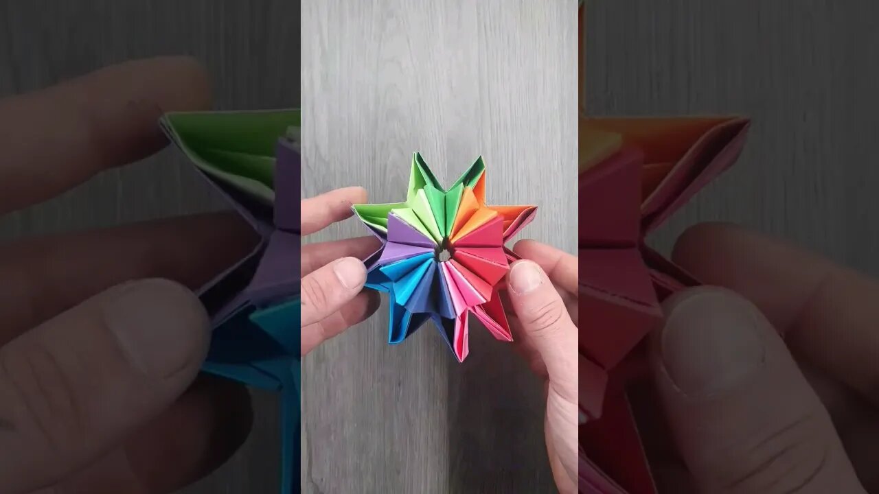 origami easy fidget moving paper toy with Ski #shorts #origami #diyorigami #diy #toy #paper #fidget