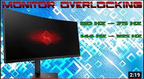 Monitor OVERLOCKING 🖥️ | 2021 | 🔥 How to get more Hz?